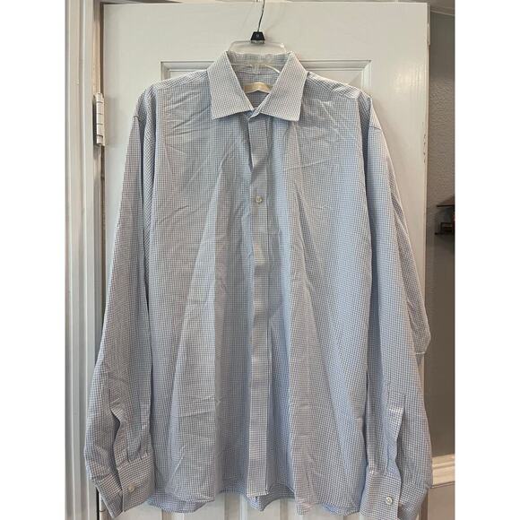 Michael Kors Academia Office Career Wear Button Down Shirt Men 18 36/37 XXL - Picture 2 of 9